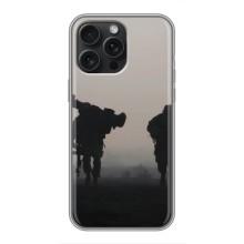 Чехлы на военную тематику для iPhone 16 Pro Max – Бой солдат