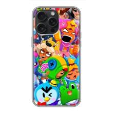 Чехлы Brawl Stars для iPhone 16 Pro Max (AlphaPrint) – Герої Бравл Старс
