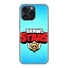 Чехлы Brawl Stars для iPhone 16 Pro Max (AlphaPrint) – Лого Бравл Старс