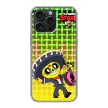 Чехлы Brawl Stars для iPhone 16 Pro Max (AlphaPrint) – Поко в самбреро