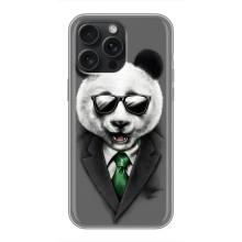 Чохли з Пандами на iPhone 16 Pro Max – Панда в окулярах