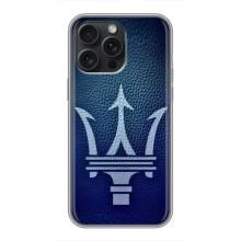 Чехлы с тематикой "Крутые машины" на iPhone 16 Pro Max – Лого Maserati