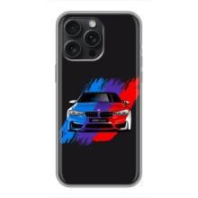 Чехол BMW для Айфон 16 Про Макс (Цветная БМВ)
