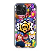 Чехол для iPhone 16 Pro Max Бравл Старс (VPrint) – Лого Brawl Stars