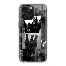 Чехол ДОБЕРМАН для iPhone 16 Pro Max – Коллаж Доберман