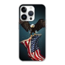 Чехол Флаг USA для iPhone 16 Pro Max (Орел и флаг)