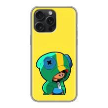 Чохол Бравл Старс для iPhone 16 Pro Max – Леон (LEON)