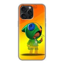 Чохол Бравл Старс для iPhone 16 Pro Max – LEON в кофті