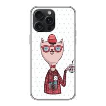 Чехол на тематику: Коты для iPhone 16 Pro Max – Кот аристократ