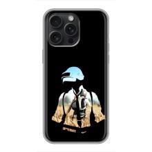 Чохол з картинкою "Герой Pubg" на iPhone 16 Pro Max – Пубг мен