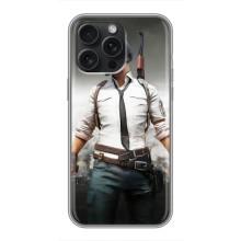 Чехол PUBG для Айфон 16 Про Макс (AlphaPrint) (Пабг мен)