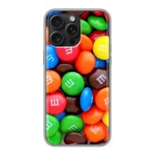 Чехол с изображением  вкусной еды для iPhone 16 Pro Max – Разноцветные M&M'S