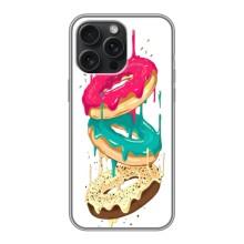 Чехол с изображением  вкусной еды для iPhone 16 Pro Max – Сочные пончики