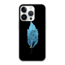 Чехол с картинками на черном фоне для iPhone 16 Pro Max – Листочек