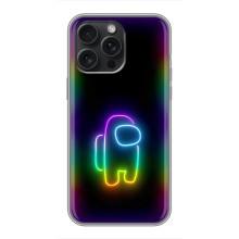 Чехол Амонг Ас для iPhone 16 Pro Max (AlphaPrint) (Яркий скин)