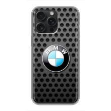 Чехол для Айфон 16 Про Макс - с принтом БМВ (AlphaPrint) (Знак БМВ)