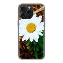 Чехол с ромашками на iPhone 16 Pro Max – Белая ромашка
