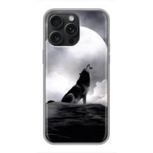 Чохол з Вовком на iPhone 16 Pro Max – Вовк і місяць