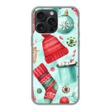 Чехол Санта Клаус для iPhone 16 Pro Max – Одежда