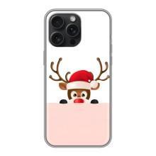 Чехол Санта Клаус для iPhone 16 Pro Max – Олененок