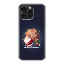 Чехол Санта Клаус для iPhone 16 Pro Max – Подарки от Санты