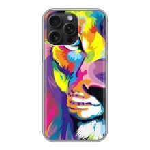 Чохол з картинкою ЛЕВ для iPhone 16 Pro Max (VPrint) – Яскравий Лев