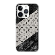 Чехол Стиль Louis Vuitton на iPhone 16 Pro Max – LV на белом