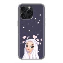 Чехол Стильные девушки на iPhone 16 Pro Max – Девушка и сердечки