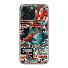 Чехол Супергерой Человека Паука на iPhone 16 Pro Max – Комиксы Человек Паук