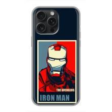 Чохол Супергерой Залізна Людина на iPhone 16 Pro Max – Art Iron man