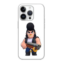 Чехол (ТПУ) с героями Бравл Старс на iPhone 16 Pro Max (Булл)