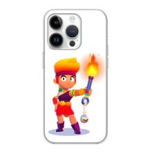 Чехол (ТПУ) с героями Бравл Старс на iPhone 16 Pro Max (Пенни)