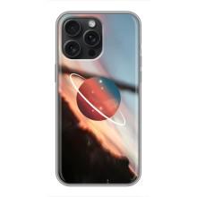 Чехол (ТПУ) с планетами на iPhone 16 Pro Max – Сатурн