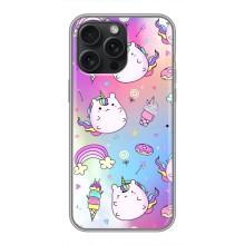 Чохол Unicorn на iPhone 16 Pro Max – Веселка і Єдинорог