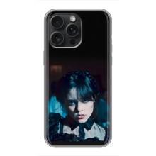 Чехлы Венсдей на iPhone 16 Pro Max Уэнсдей (AlphaPrint) (взгляд Уэнздей)