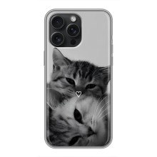 Чохол з малюнком кіт на iPhone 16 Pro Max (Пара котів)