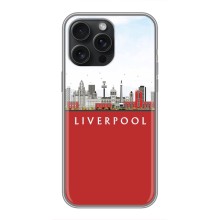Чехол с картинкой ФК Ливерпуль на Айфон 16 Про Макс (Город Liverpool)