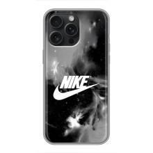 Чехол с логотипом Найк на iPhone 16 Pro Max – Найк дымчатый