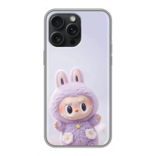 Чехол с принтом Лабубу для iPhone 16 Pro Max – Фиолетовый Лабубу