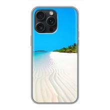 Летний Чехол на iPhone 16 Pro Max – Море песок