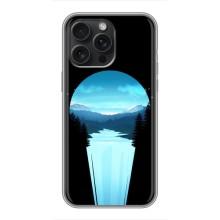 Летний Чехол на iPhone 16 Pro Max – Синий Водопад