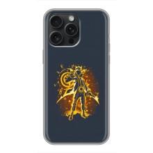 Naruto Anime Чохли для Айфон 16 Про Макс (AlphaPrint) – золотий Наруто