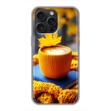 Чехол с уникальным дизайном «Осень с кофе» для iPhone 16 Pro Max – Кофе с жёлтым