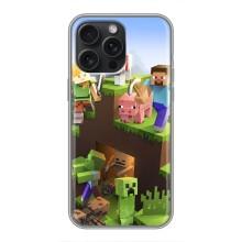 Чохли для iPhone 16 Pro Max (Персонажі МайнКрафт) – Майн-крафт