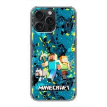 Чохли для iPhone 16 Pro Max (Персонажі МайнКрафт) – Майнкрафт