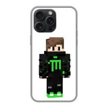 Чохли для iPhone 16 Pro Max (Персонажі МайнКрафт) – Зелений хлопчик
