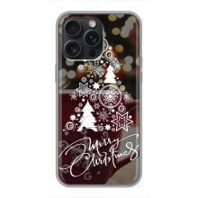 Рождественские Чехлы для iPhone 16 Pro Max (VPrint) (Елочка узорная)