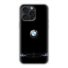 Силіконовий бампер з картинкою машини на iPhone 16 Pro Max – Чорний BMW