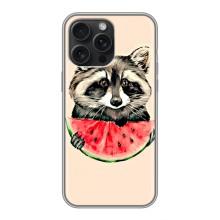 Силиконовый Чехол с Енотами на iPhone 16 Pro Max – Енот