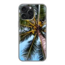 Силіконовий чохол з КАРТИНКАМИ літо для iPhone 16 Pro Max (AlphaPrint) – Пальма
